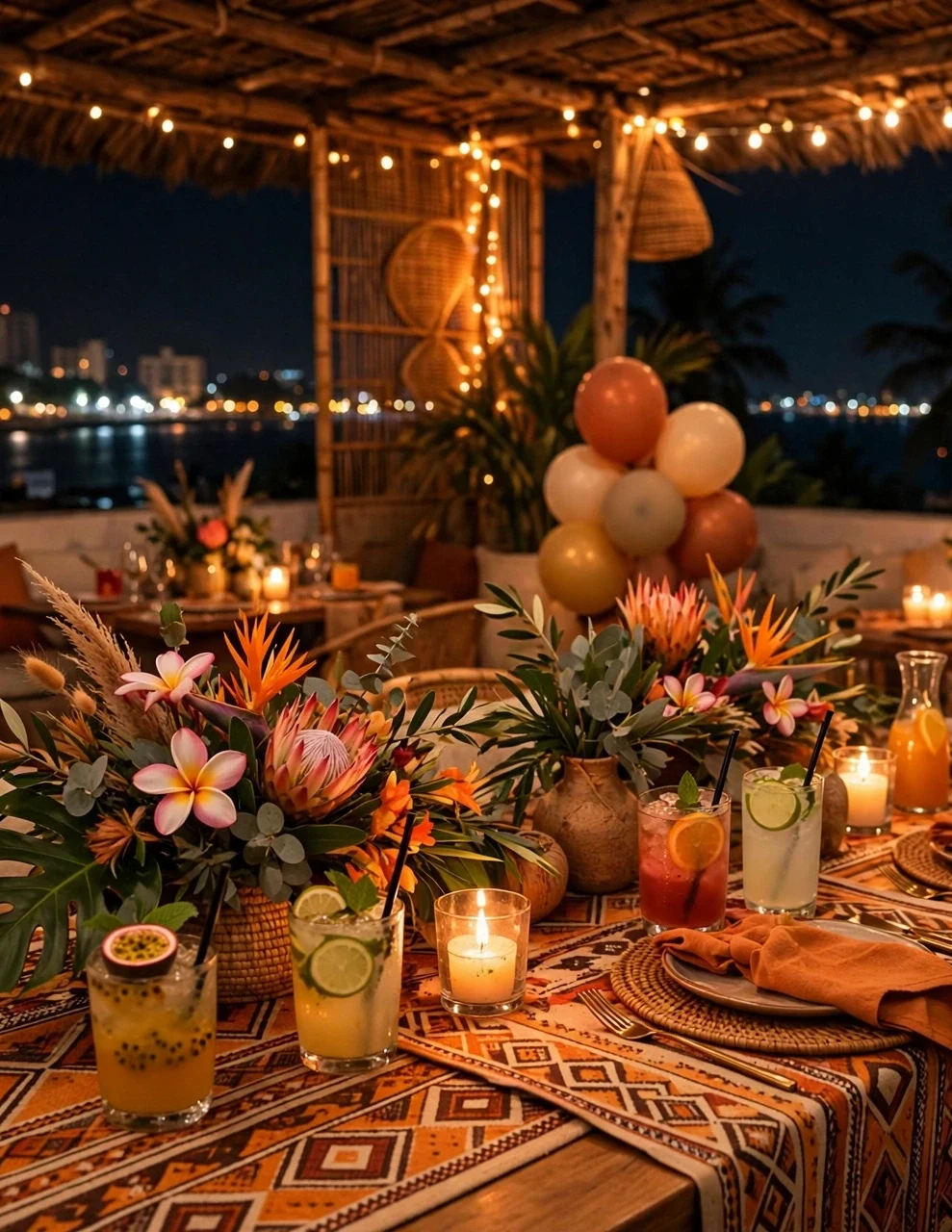 Decorated private event setup